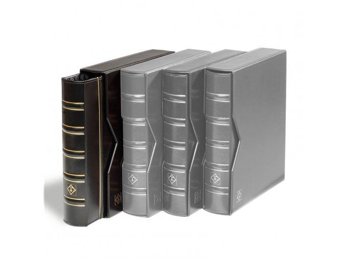 optima classic cerne mincovni album s kazetou prazdne bez listu leuchtturm 324423 lighthouse
