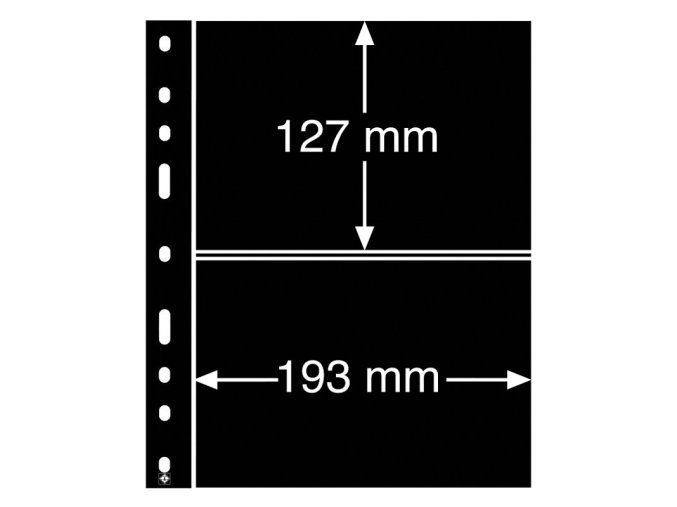 cerne albove listy optima xl 2s 2 kapsy na znamky bankovky certifikaty cerne obaly folie do alb optima leuchtturm 334915 lighthouse