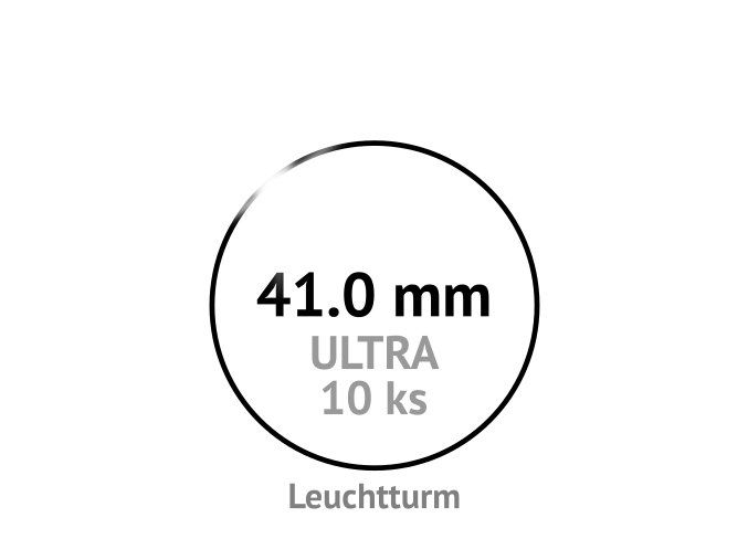 ultra 41 mm kruhove kapsle na mince do 41mm mincovni bublinky kulate 10 ks ultra premium leuchtturm 345049 lighthouse