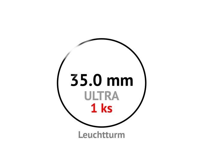ultra 35 mm kruhova kapsle na mince do 35mm 1ks mincovni bublinka kulata 1 ks ultra premium leuchtturm 345043 1 lighthouse