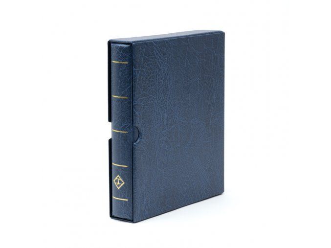 optima f modre kozenkove album s kazetou na mince pohledy znamky bankovky optima f leuchtturm 302912 lighthouse