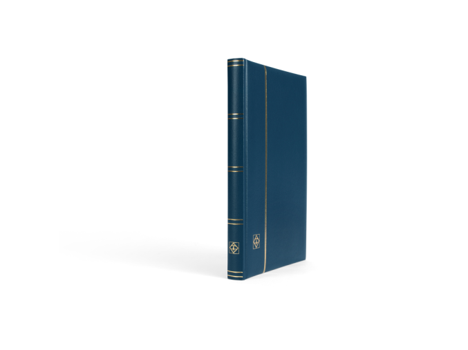 modre album na znamky premium zasobnik s 32 cernymi listy bez kazety leuchtturm 304065