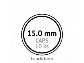 caps 15 mm kruhove kapsle na mince do 15mm mincovni bublinky kulate 10 ks leuchtturm 327665 lighthouse