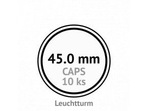 caps 45 mm kruhove kapsle na mince do 45mm mincovni bublinky kulate 10 ks leuchtturm 303660 lighthouse