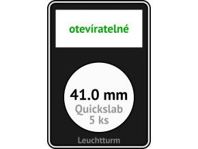 quickslab 41mm oteviratelny slab na mince 41 mm obdelnikova mincovni kapsle leuchtturm 346420 lighthouse