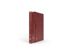 cervene album na znamky premium zasobnik s 32 cernymi listy s kazetou leuchtturm 371802