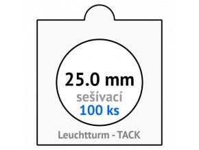 tack bile sesivaci mincovni ramecky na mince prumer 25 mm baleni 100 ks 5x5 cm leuchtturm 314207 lighthouse