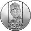 Slovenská pamětní stříbrná mince v hodnotě 10 EUR k 150. výročí narození Ladislava Nádaši-Jégého.