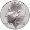 Slovenská pamětní stříbrná mince v hodnotě 200 Sk k 80. výročí narození Alexandra Dubčeka.