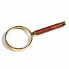 rosewood50 luxusni lupa do ruky s drevenou rukojeti 3x zvetseni sklenena cocka 50mm leuchtturm 305535 lighthouse